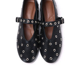 Raelynn Studded Ballerina & Flats (Black)