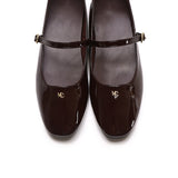 Gina Round Toe Mary Jane Ballerina & Flats (Espresso)
