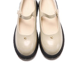 Adoy Mary Janes Ballerina & Flats (White)
