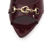 Beatrice Knot Slip Ons Ballerina & Flats (Maroon)