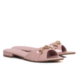 Beatrice Knot Slip Ons Ballerina & Flats (Pink)