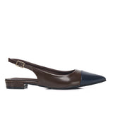 Emilia Two tone Flats & Ballerina (Espresso)