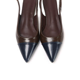 Emilia Two tone Flats & Ballerina (Espresso)