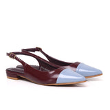 Emilia Two tone Flats & Ballerina (Maroon)