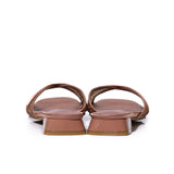 Naomi Glittered Slip Ons Sandals (Chestnut)