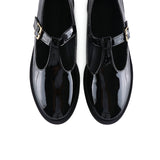 Camryn Rounded Toe Loafers (Black)