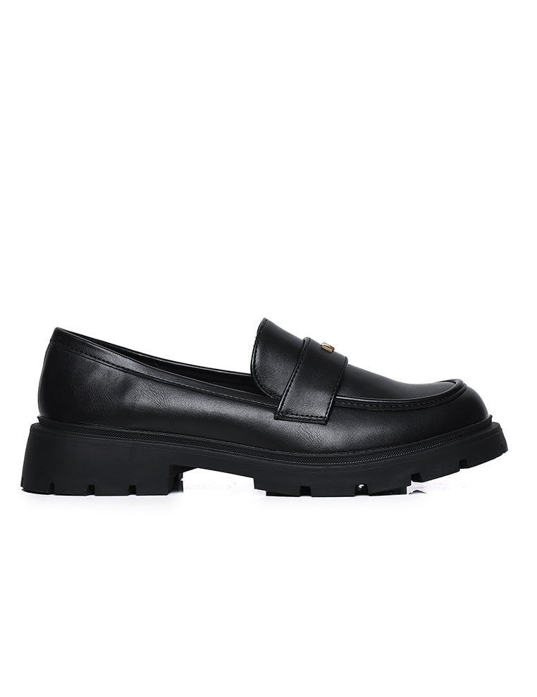 Aliana Platform Loafers (Black) - Main Image