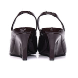 Kennedy Patent Slingback Wedges (Espresso)