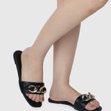 Boss Babe Sandals (Black)