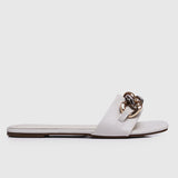 Boss Babe Sandals (White)