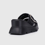 Marina Flatform Sandals (Black)