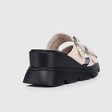 Marina Flatform Sandals (Beige)