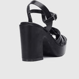 Poppy Platform Sandals (Black)