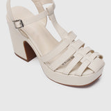 Poppy Platform Sandals (Wheat)