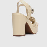 Poppy Platform Sandals (Light Yellow)