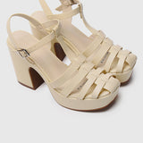 Poppy Platform Sandals (Light Yellow)