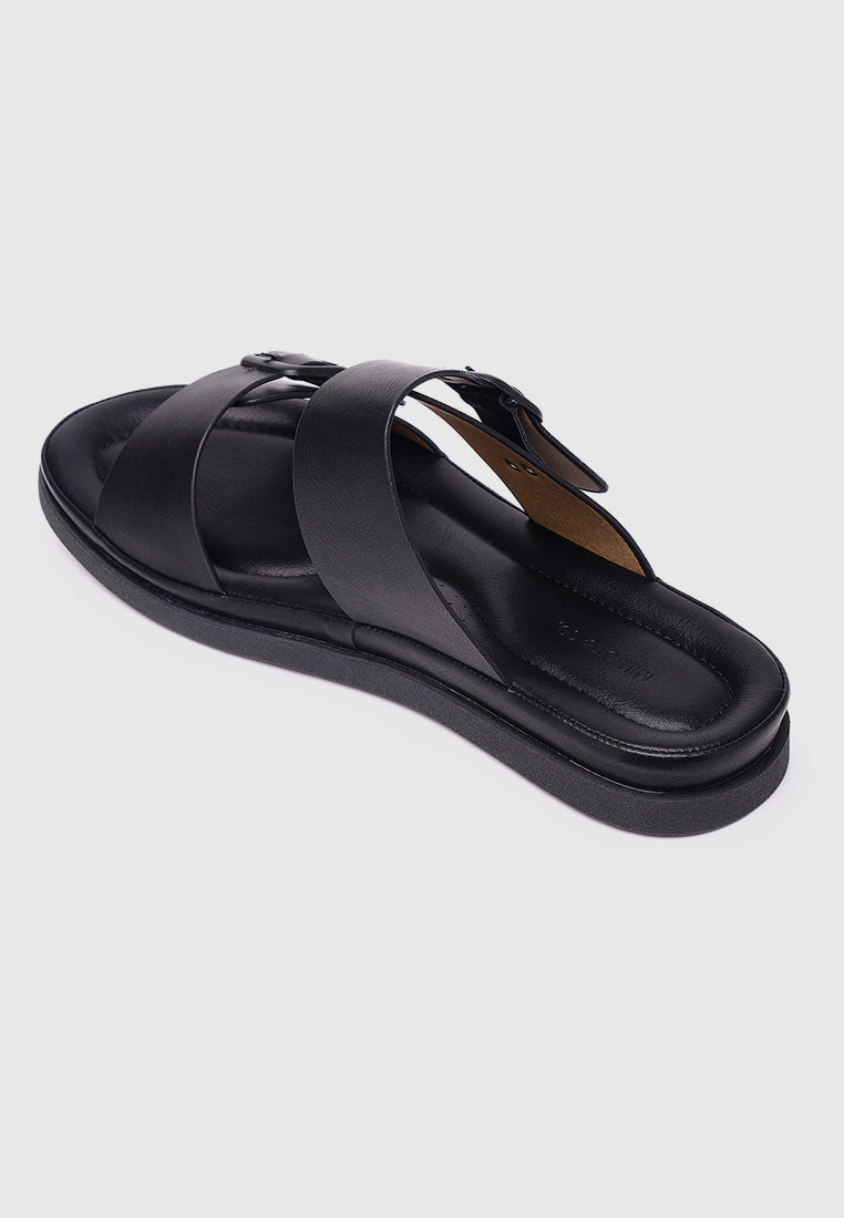 Alora Comfy Sandals (Black)
