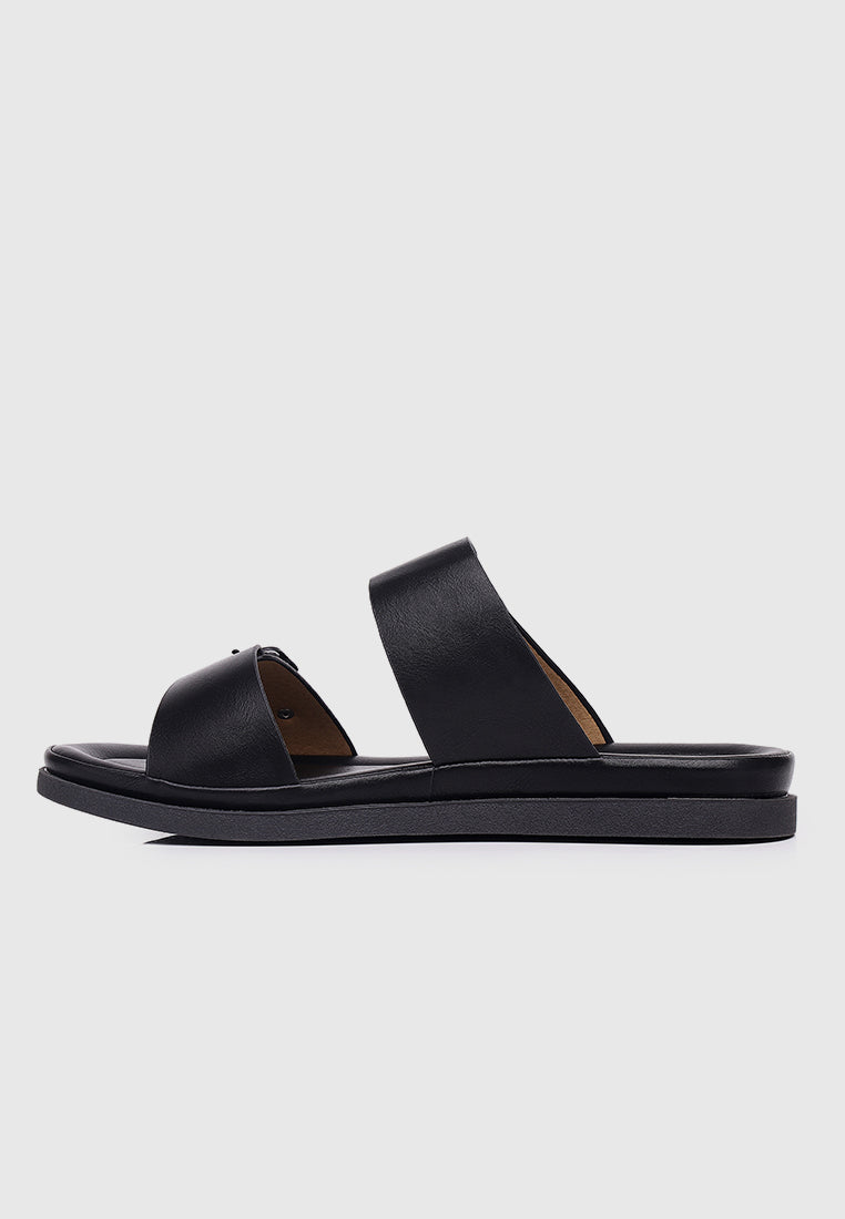 Alora Comfy Sandals (Black)