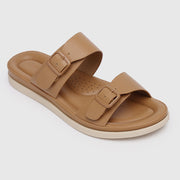 Alora Comfy Sandals (Brown)