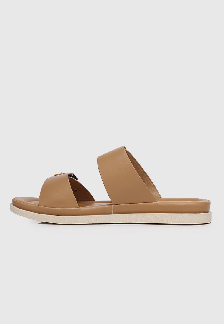 Alora Comfy Sandals (Brown)