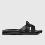 Avena Comfy Sandals (Black)