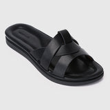 Avena Comfy Sandals (Black)