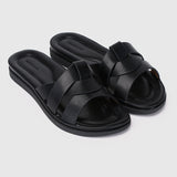 Avena Comfy Sandals (Black)