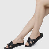 Avena Comfy Sandals (Black)