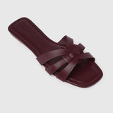 Suvi Open Toe Sandals (Maroon)