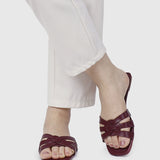 Suvi Open Toe Sandals (Maroon)