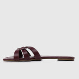 Suvi Open Toe Sandals (Maroon)