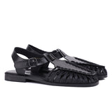 Hazel Fisherman Sandals (Black)