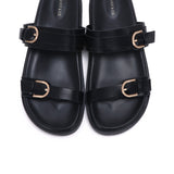 Nova Double Strap Sandals (Black)