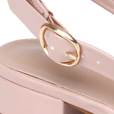 Hailey Patent Slingback Sandals (Pink)