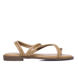 Ariana Strappy Toe Ring Sandals (Caramel)