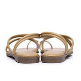 Ariana Strappy Toe Ring Sandals (Caramel)