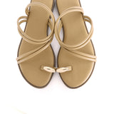 Ariana Strappy Toe Ring Sandals (Caramel)