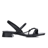 Aamina Strappy Sandals (Black)