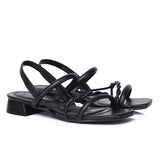 Aamina Strappy Sandals (Black)