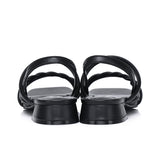 Aamina Strappy Sandals (Black)