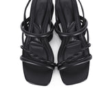 Aamina Strappy Sandals (Black)