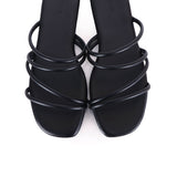 Delima Strappy Sandals (Black)