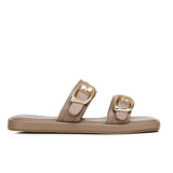 Samyan Buckled Strap Sandals (Brown)