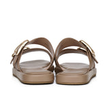 Samyan Buckled Strap Sandals (Brown)