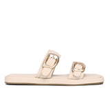 Samyan Buckled Strap Sandals (Beige)