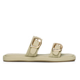 Samyan Buckled Strap Sandals (Olive)