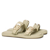 Samyan Buckled Strap Sandals (Olive)