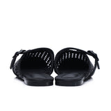 Siti Braided Slip On Sandals (Black)