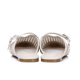 Siti Braided Slip On Sandals (White)