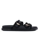 Suleika Buckled Strap Sandals (Black)